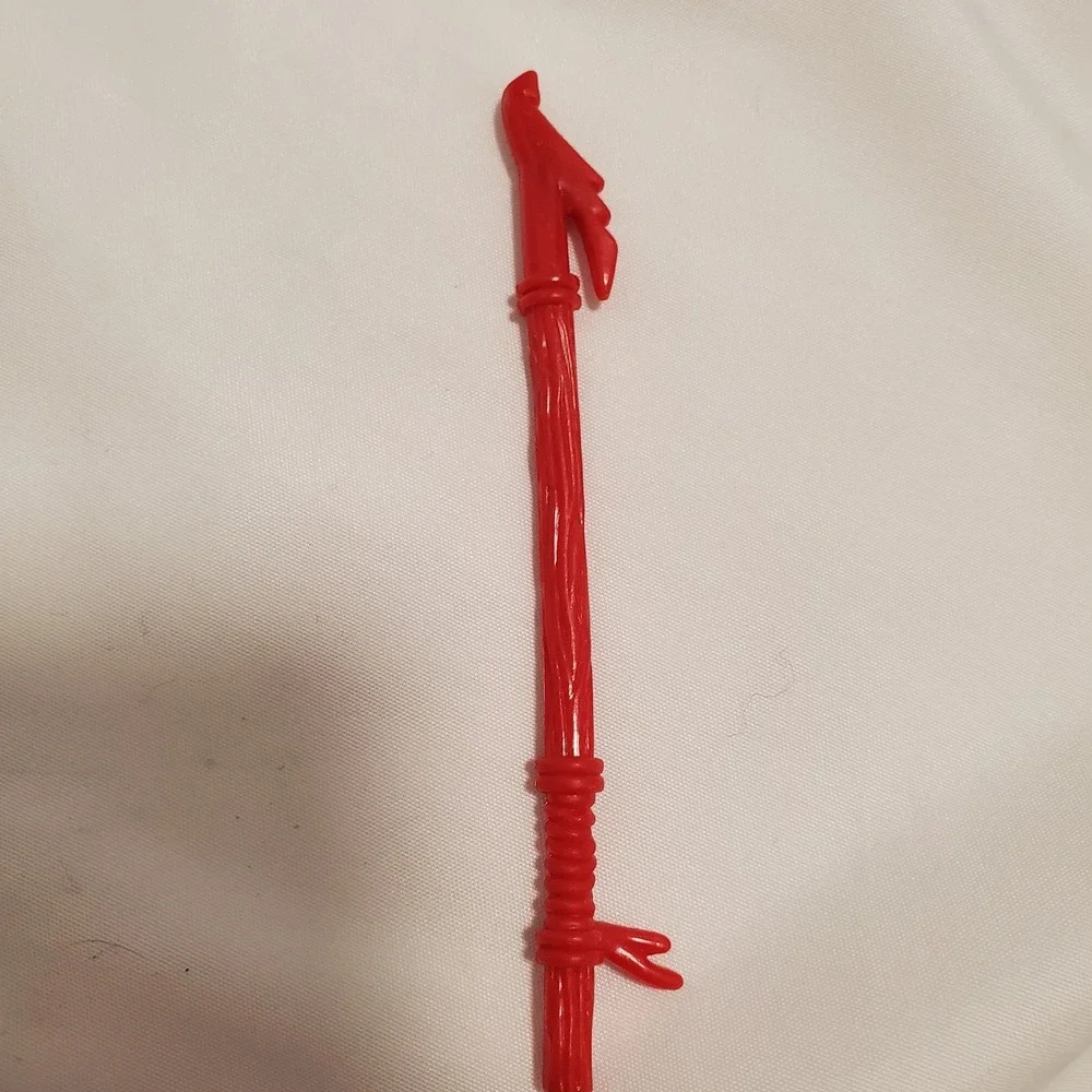 TMNT Talkin Turtles Raphael NINJA HARPOON original Talking red accessory weapon